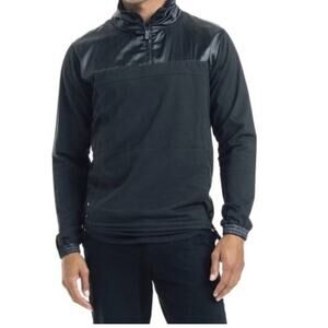 Goodman Brand Men’s Long Sleeve Half-Zip Sweatshirt XL Black